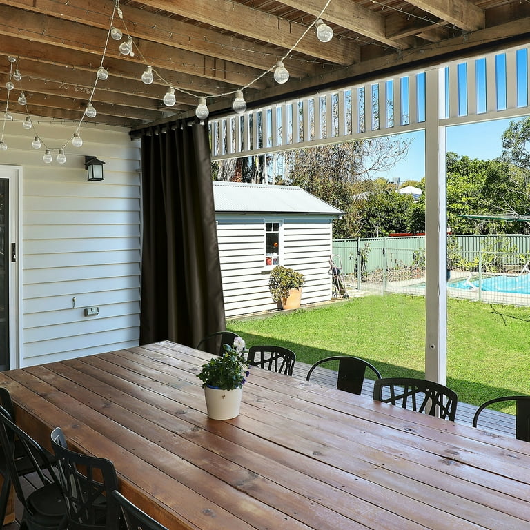 54"x84" Outdoor Curtain Panel Tab Top Drape UV30 Patio Pergola Garden 1 Piece 54"x84" Outdoor Curtain Panel Tab Top Drape UV30 Patio Pergola Garden 1 Piece
